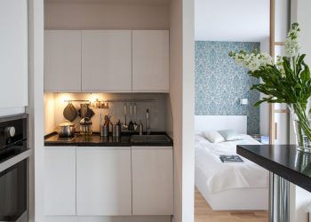 Kis lakás berendezése alacsonyabb költségvetéssel, praktikusan - egy példa, 33m2