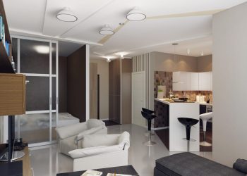 Egyszerűség és hatékony helykihasználás, minimál stílus - egy fiatal férfi 40m2-es új lakása