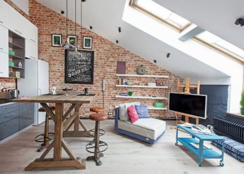 Remek kis tetőtéri loft 40nm-en - egyedi és ötletes lakberendezés