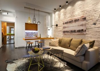 Remekbe szabott 40nm-es modern kis lakás sok szép megoldással