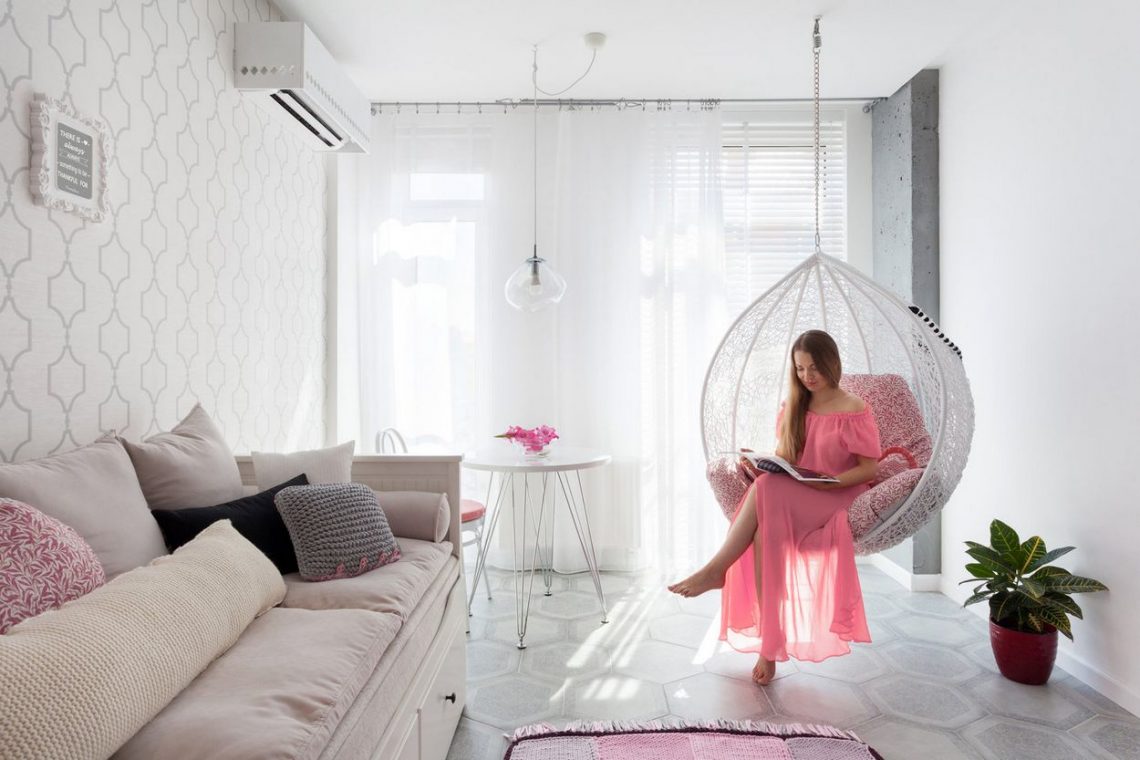 Fiatal lány első lakása - 43m2-es kétszobás lakás berendezése egyszerűen, praktikusan