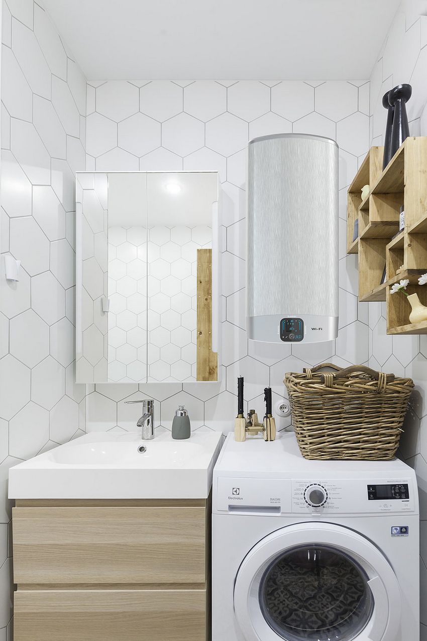 Fiatal pár 43m2-es, hangulatos lakása skandináv lakberendezési stílusban - tágas konyha-nappali és elkülönített háló Fiatal pár 43m2-es, hangulatos lakása skandináv lakberendezési stílusban - tágas konyha-nappali és elkülönített háló