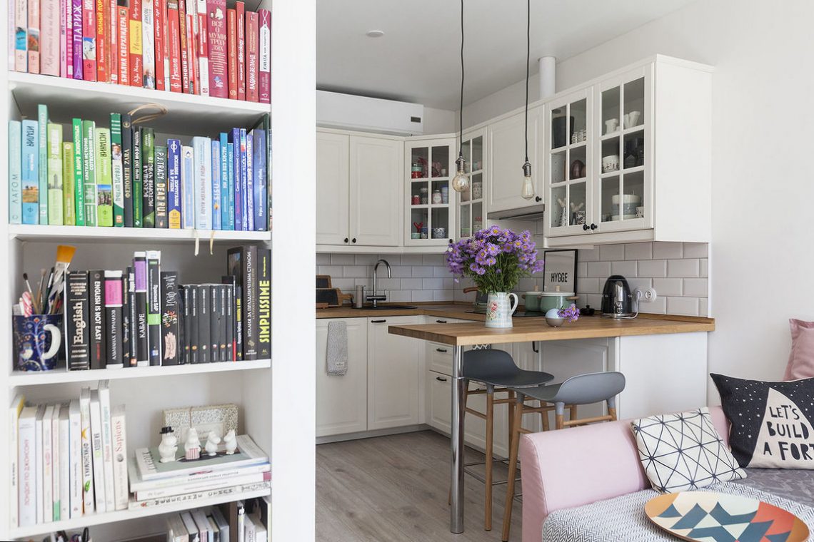 Fiatal pár 43m2-es, hangulatos lakása skandináv lakberendezési stílusban - tágas konyha-nappali és elkülönített háló