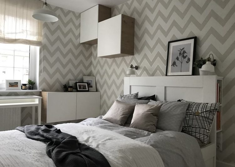 44m2-es másfél szobás lakás felújítás után - visszafogott, semleges színvilág, szimpla, élhető berendezés - www.architektownia.pl