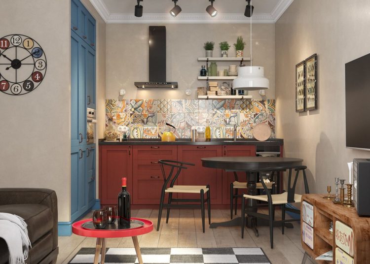 Szép lakások: 45m2-es kétszobás otthon - különleges lakberendezés, kellemes színek, retro elemek