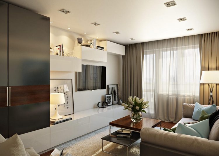 Egy egyedülálló férfi másfél szobás otthona, 45m2 modern, elegáns, otthonos berendezéssel