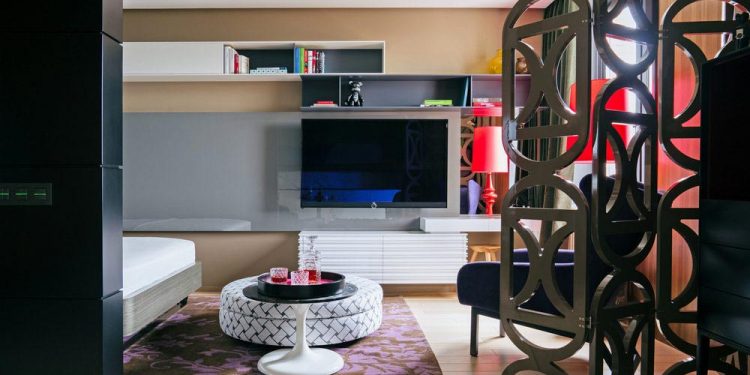 Kis lakás berendezése - 45m2, minőségi anyagok, élénk színek, változatos textúrák, egyedi bútorok