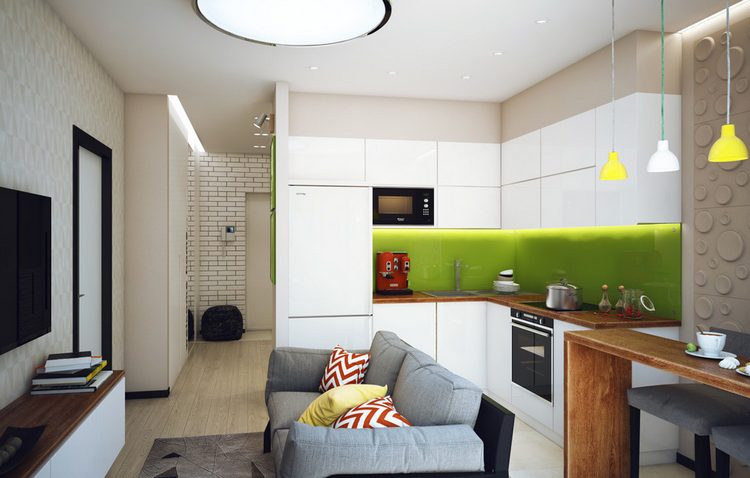 Fiatal férfi kétszobás, 47m2-es lakása, beépített erkéllyel