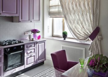 Lila és zöld színek harmóniája egy fiatal lány 47m2-es otthonos, kényelmes, stílusos lakásában