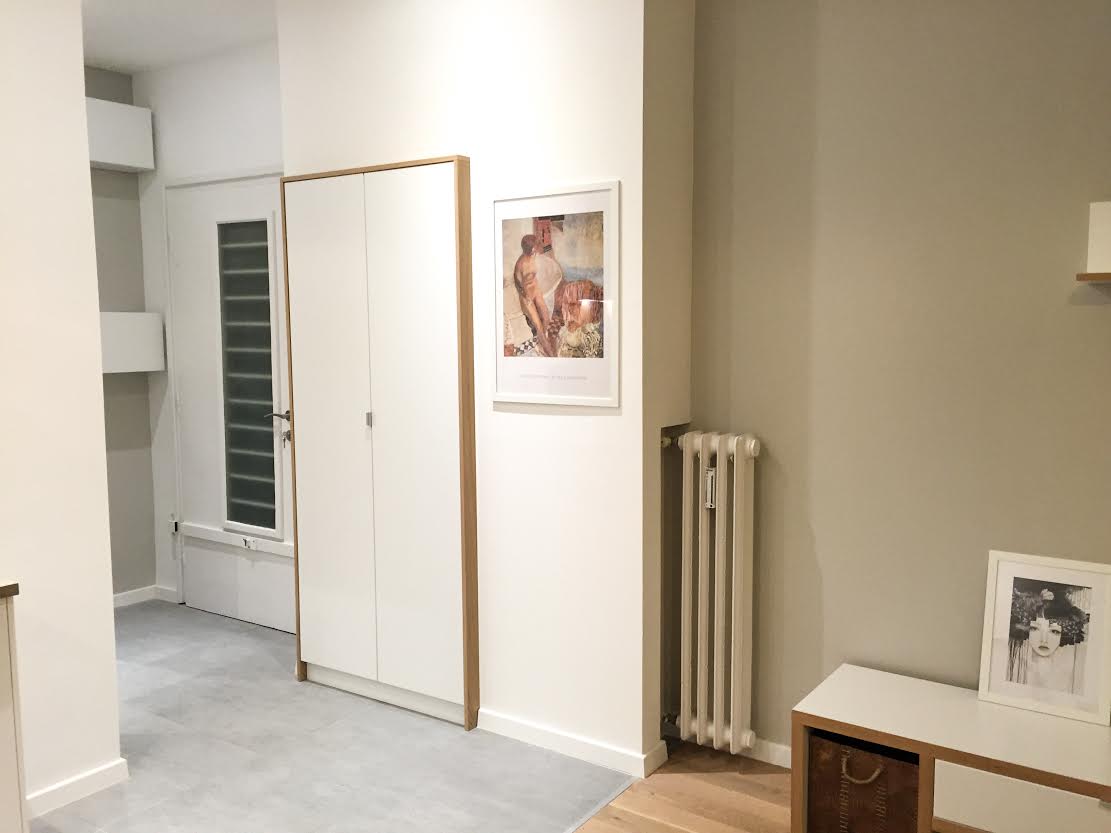 Hazai lakások: 48m2, 1 szoba és hall - társasházi lakás felújítva, visszafogott színvilággal Hazai lakások: 48m2, 1 szoba és hall - társasházi lakás felújítva, visszafogott színvilággal