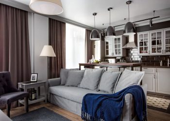 Nyugodt, férfias, szép és kényelmes egyszobás lakás - klasszikus és loft jegyek, praktikus kialakítás 48m2-en