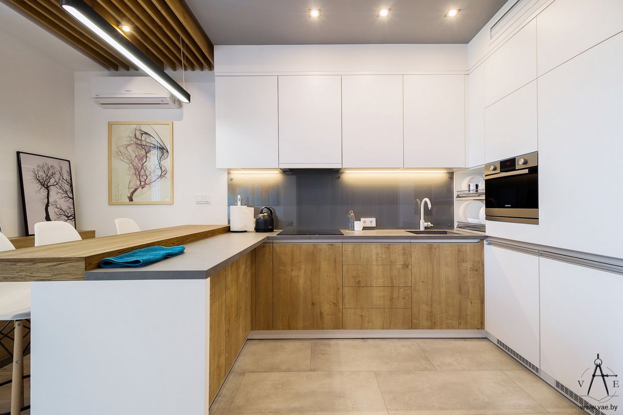 Kreatív lakberendezés 48m2-en - szokatlanul magas komfort és ötletes elrendezés, melyben minden funkcionális zónának kényelmes helye van