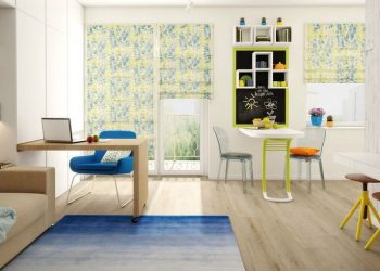 Színes kis lakás ügyes megoldásokkal