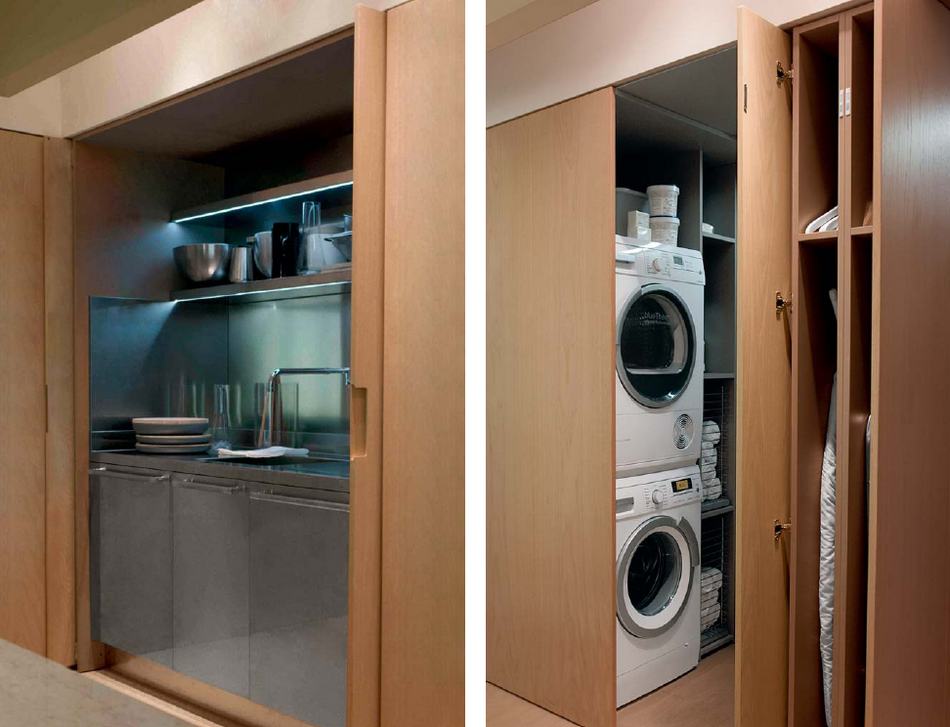 Arclinea konyha, nyitott terekhez ideális, sokoldalúan variálható, modern konyhabútor Arclinea konyha, nyitott terekhez ideális, sokoldalúan variálható, modern konyhabútor