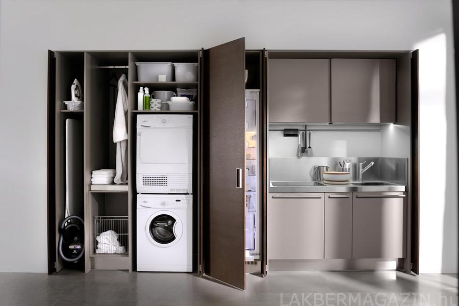 Arclinea konyha, nyitott terekhez ideális, sokoldalúan variálható, modern konyhabútor Arclinea konyha, nyitott terekhez ideális, sokoldalúan variálható, modern konyhabútor