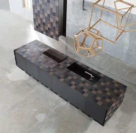 Modern konyha újrahasznosított papírból