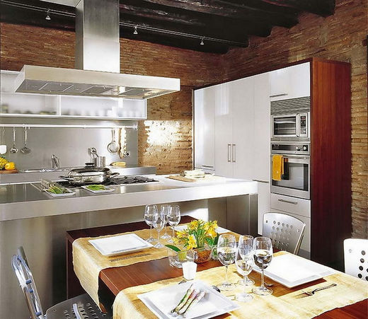 Napi 2 konyha design - téglafalak és hófehér padlóburkolat 9 Napi 2 konyha design - téglafalak és hófehér padlóburkolat 9