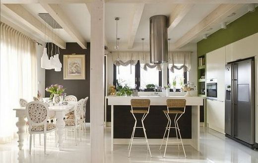 Napi 2 konyha design - téglafalak és hófehér padlóburkolat