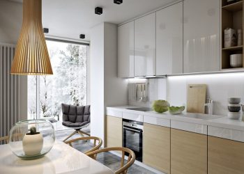 Öt különböző stílusú konyha kis étkezővel - anyag és hangulat ötletek