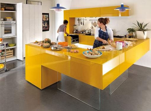színes kreatív konyha design - az olasz Lago konyhabútor