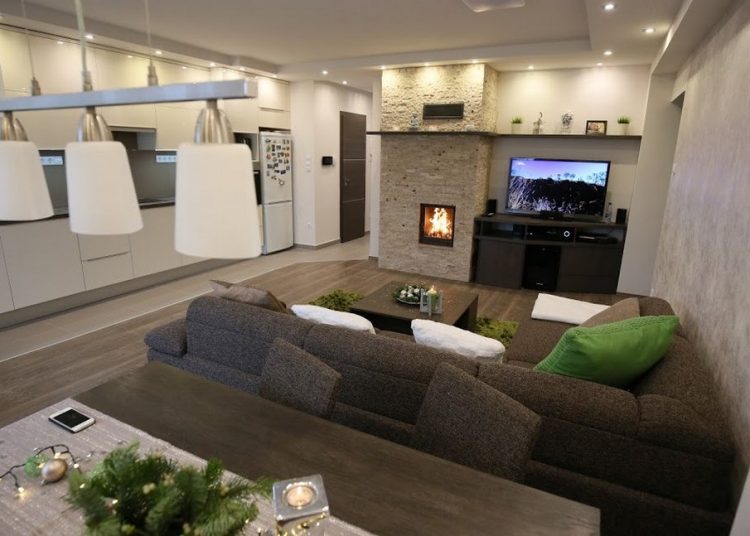 76 nm-es új építésű családi ház lakberendezése Budapest környékén, kisgyermekes fiatal párnak