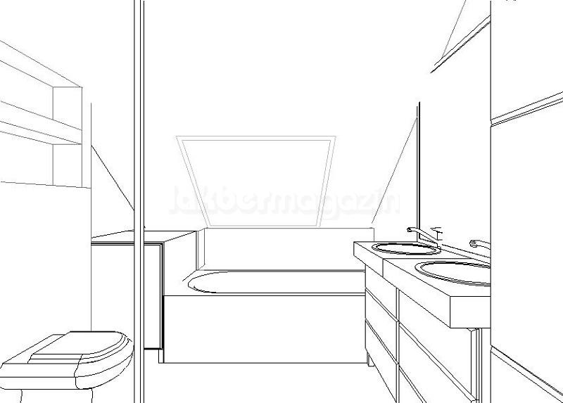 Dimmer Kati lakberendező, fiatalosan elegáns lakberendezés - fürdőszoba