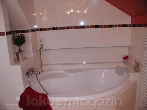 kád melletti rejtett világítás