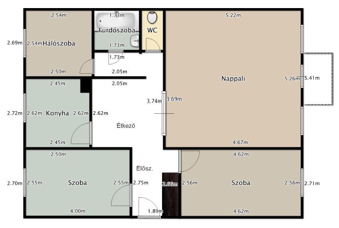 panellakás alaprajz