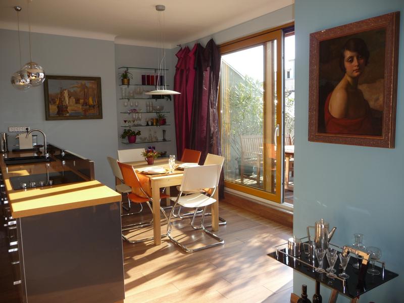 Matus Kati lakberendező - Penthouse lakás art deco ízekkel - étkező