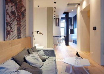 Egy érdekes háromszintes kis lakás Kijevben - Olga Akulova Design