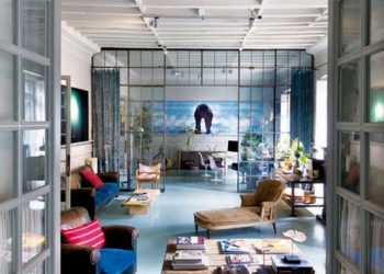 Kreatív lakberendezés - színes, tágas otthon Madridban