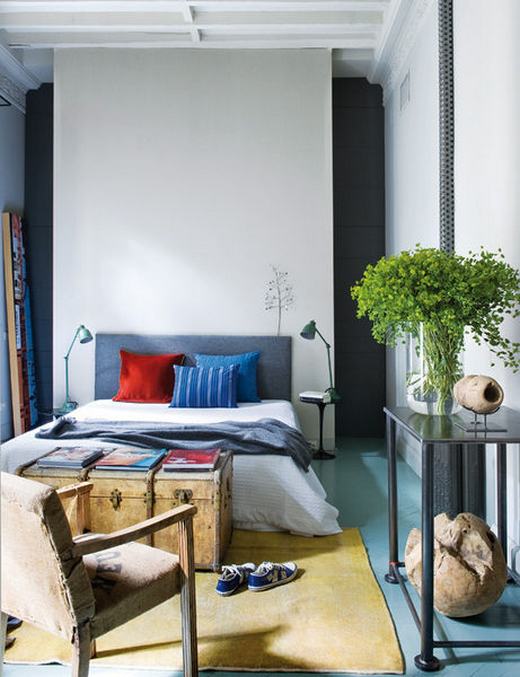 Kreatív lakberendezés - színes, tágas otthon Madridban