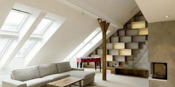 Kreatívan kialakított elegáns kétszintes lakás - Rounded Loft 1