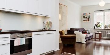 69nm-es lakás, sötét hall - végeredmény: tágas élettér, nyitott alaprajz, kényelmes konyha