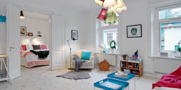 Színes skandináv lakberendezés - üde hangulatban egy 70nm-es lakásban