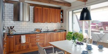 Teraszos tetőtéri lakás - otthonos skandináv lakberendezés 82nm-en