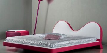 Pink hálószoba bútor Karim Rashid-tól