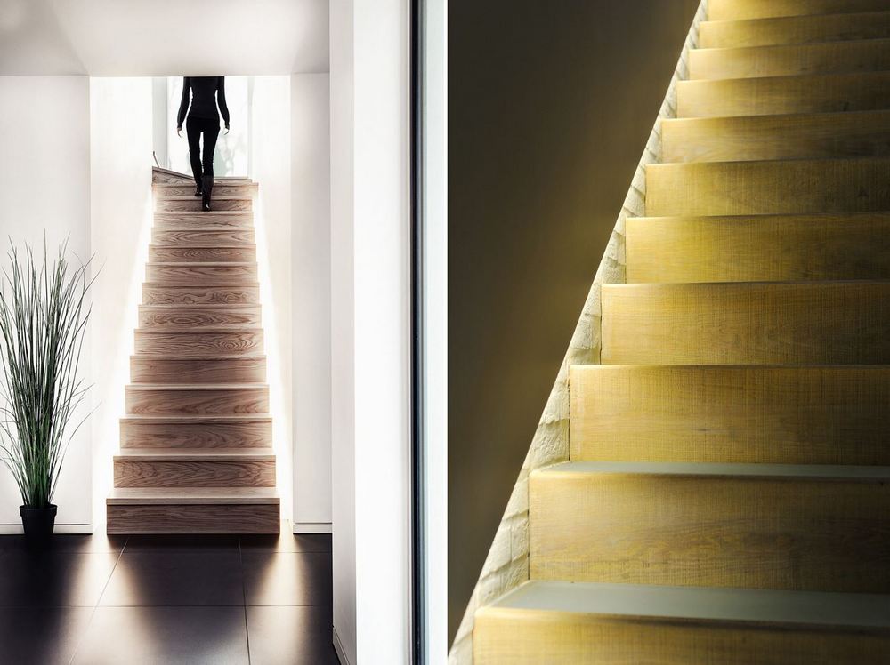 LED szalag lépcsők megvilágításához LED szalag lépcsők megvilágításához